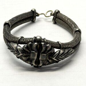 Vintage Thai Nickel Silver Bracelet